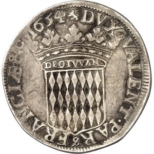 Honoré II (1604-1662). Ecu de 60 sols 1654, Monaco.