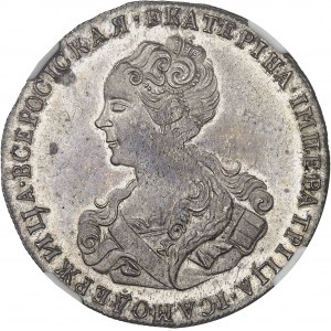 Catherine Ire (1725-1727). 1/2 rouble (poltina) Novodel 1726.