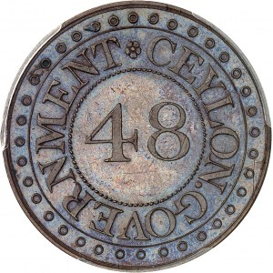 Georges III (1760-1820). 1/48e de rixdollar, Flan bruni (PROOF) 1802, Heaton.