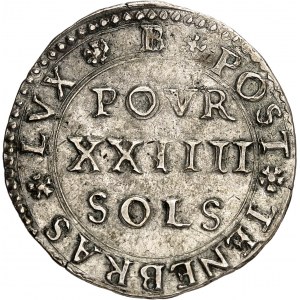 Genève (canton de). XXIIII sols (2 florins) 1645, Genève.