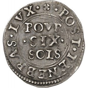 Genève (canton de). Six sols 1602, Genève.