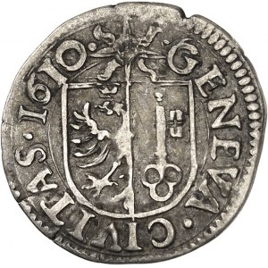 Genève (canton de). IIII sols 1610, Genève.