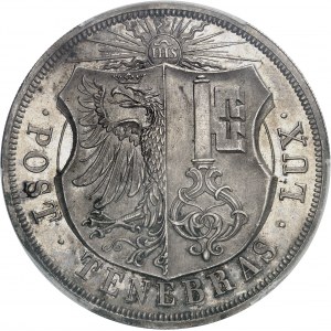 Genève (canton de). 10 francs (schützentaler) 1851, Genève.