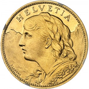 Confédération Helvétique (1848 à nos jours). 100 francs Vreneli 1925, B, Berne.