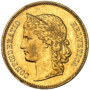 Confédération Helvétique (1848 à nos jours). 20 francs 1888, B, Berne.