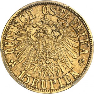Afrique Orientale Allemande, Guillaume II. 15 roupies 1916, T, Tabora.