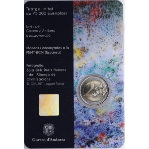 Andorra (Madrid Mint) 2 Euros 2018 - 70th Anniversary of the Universal Declaration of Human Rights