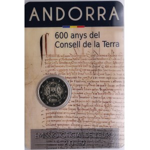 Andorra (Paris Mint) 2 Euros 2019 - 600th Anniversary of the Council of the Land