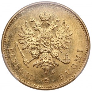 Finland (Russia) 20 Markkaa 1910 L - Nicholas II (1894-1917) - PCGS MS 63