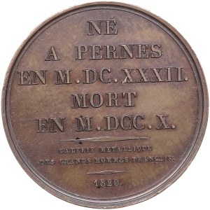 France Bronze Medal 1820 - Esprit Flechier (1632-1710)