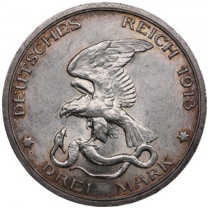 Germany (Prussia) 3 Mark 1913 - The Battle of Leipzig - Wilhelm II (1888-1918)