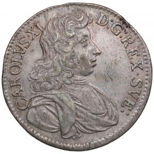 Sweden (Stockholm) 2 Mark 1682 DF - Karl XI (1660-1697)