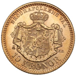 Sweden (Stockholm) 10 Kronor 1901 EB - Oscar II (1872-1907)