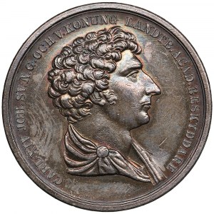 Sweden Silver Award Medal ND (1821/1926) - Royal Academy of Agricultural Sciences - Carl XIV Johan (1818-1844)