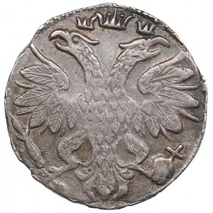 Russia Grivennik (10 Kopecks) AѰД (1704) M - Peter I (1682-1725)