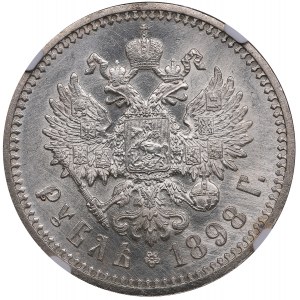 Russia Rouble 1898 АГ - Nicholas II (1894-1917) - NGC MS 61