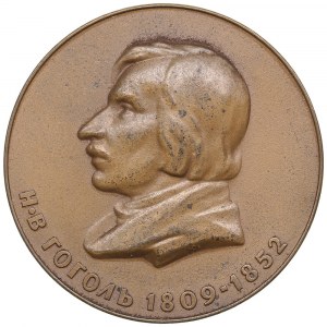 Russia (USSR) Bronze (Tombac) Medal 1977 - N.V. Gogol