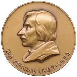 Russia (USSR) Bronze (Tombac) Medal 1977 - N.V. Gogol