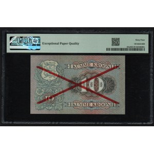 Estonia 10 Krooni 1928 - Specimen - PMG 64 EPQ Choice Uncirculated