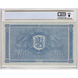 Finland 500 Markkaa 1945 (1948) - PCGS 55 PPQ ABOUT UNC