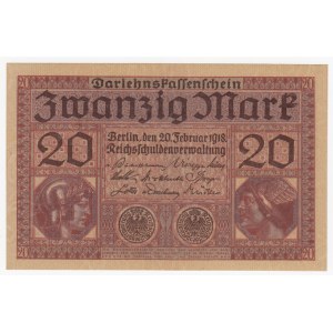 Germany Empire 20 Mark 1918 - Reichsschuldenverwaltung - Wilhelm II (1888-1918)