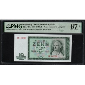 Germany 10 Mark 1964 - PMG 67 EPQ Superb Gem Unc