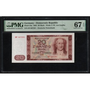 Germany 20 Mark 1964 - PMG 67 EPQ Superb Gem Unc