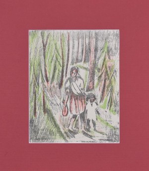 Jan Hrynkowski (1891-1971), Spacer w lesie, 1928