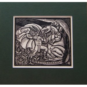 Władysław SKOCZYLAS (1883-1934), Janosiks Kampf mit dem Drachen aus der Serie Legenden der Tatra