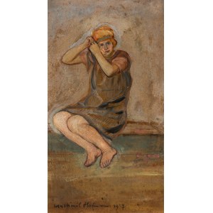 Wlastimil Hofman (1881 - 1970), Sitting Girl.