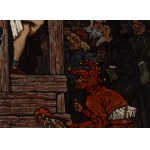 Marian Michał Wawrzeniecki (1863 - 1943), U pręgierza. Scena średniowieczna