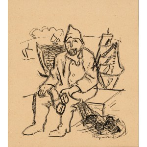 Stanisław Borysowski (1906 - 1988), Rybak z siecią