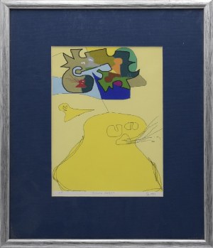 Christian ROESCH (XX-XXI w.), Żółty kot [Yellow Puss], 1997
