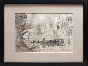 Ryszard PRAUSS (1902-1955), Likwidacja getta warszawskiego, 1945