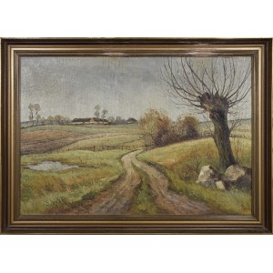 Painter unspecified, Landscape with Willow, 1949