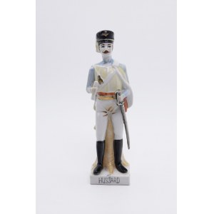Figurka porcelanowa - Huzar