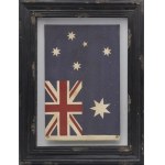The three flags of Australia, the US and the UK