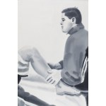 Marcin Maciejowski (ur. 1974, Babice k. Krakowa), Radosław Kałużny bardzo dba o wyleczoną niedawno nogę, 2000