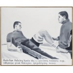 Marcin Maciejowski (ur. 1974, Babice k. Krakowa), Radosław Kałużny bardzo dba o wyleczoną niedawno nogę, 2000