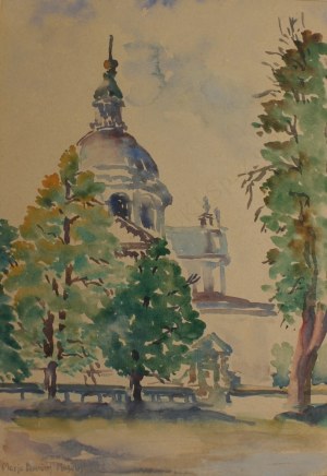 Maria Blomberg-Mrozowska, Pejzaż z kościołem