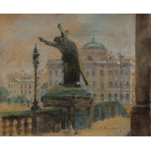 Marian Puchalski, Figura Chrystusa przed kościołem św. Krzyża w Warszawie