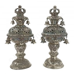 Rimonim-pair, Vienna