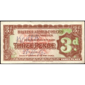 Great Britain. 3 Pence 1948 With Contemporary Notation