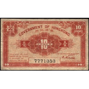 Hong Kong. 10 Cents 1941