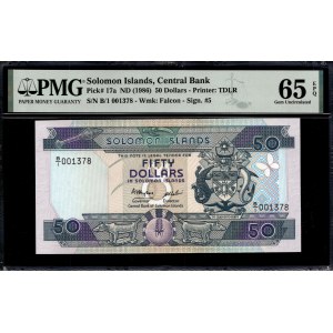 Solomon Islands. 50 Dollars 1986