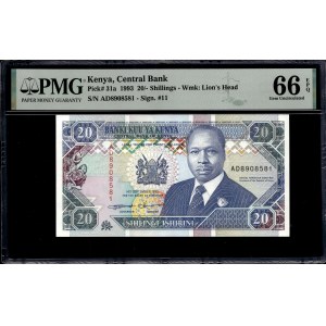 Kenya. 20 Shillings 1993