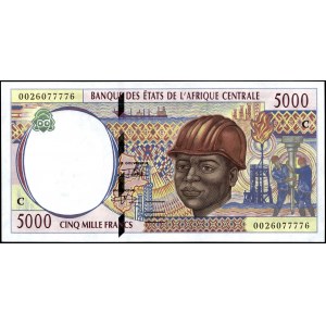 Congo. 5000 Francs 2000