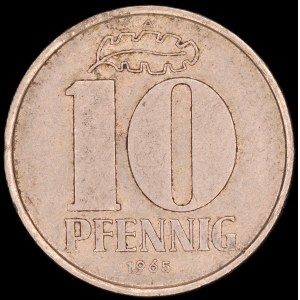 Germany. DDR 10 Pfennig 1965 A Berlin