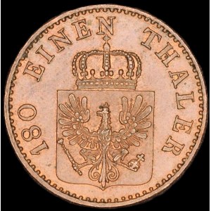 Germany. Prussia 2 Pfenninge 1853 A Berlin