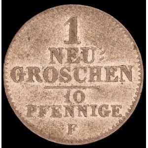 Germany. Saxony 1 Neugroschen 1846 F Silver